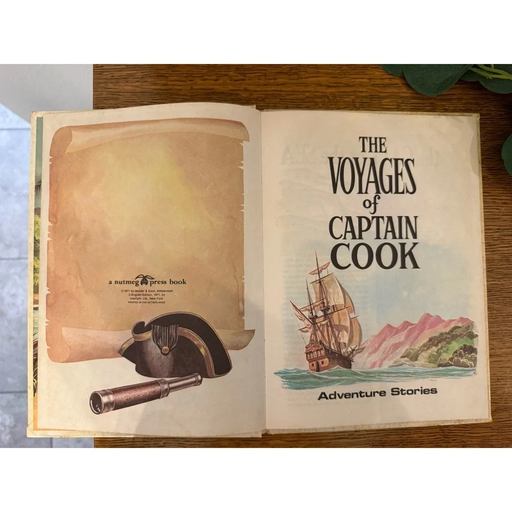 The Voyages of Captain Cook 1971‎ Nutmeg Press Illustrated Vintage History Book